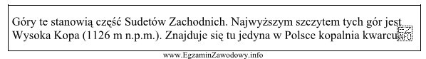 Które pasmo górskie opisano w ramce?