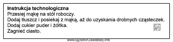 Który rodzaj ciasta produkuje się na podstawie przedstawionej instrukcji 