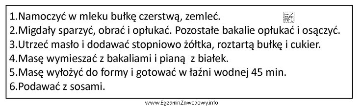 Którą potrawę należy sporządzić według przedstawionego 