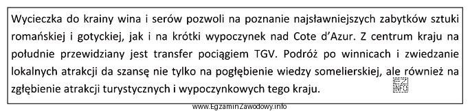 Na podstawie opisu zamieszczonego w ramce wskaż kraj, do któ
