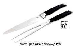 Przedstawiony na rysunku zestaw sztućców serwisowych służ