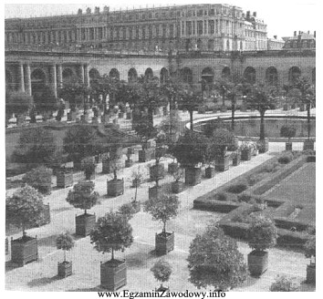 Na zdjęciu przedstawiono fragment barokowego wnętrza ogrodowego. Jest 