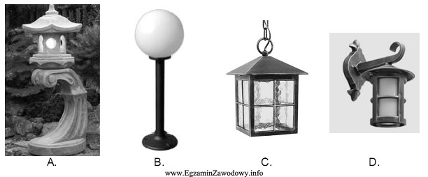 Która z przedstawionych na zdjęciach lamp jest charakterystyczna 