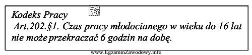 Ile godzin może pracować pracownik młodociany, który 