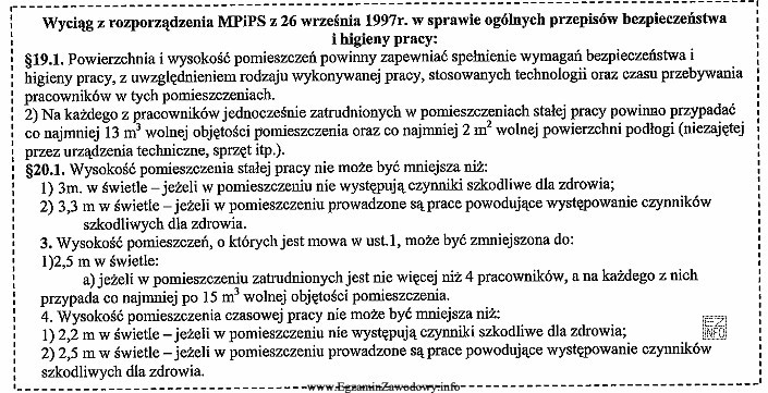 W budynku zaprojektowano pomieszczenia stałej pracy biurowej dla 7 pracownikó