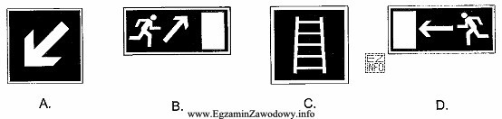 Który z przedstawionych poniżej znaków bezpieczeństwa (