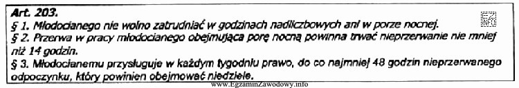 Czy, zgodnie z przepisami, młodociany pracownik może rozpocząć 
