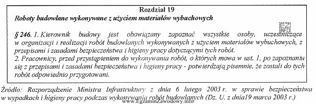 Pracownicy, upoważnieni do wykonywania robót budowlanych z uż