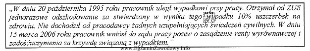 Pracodawca, w odpowiedzi na pozew, podniósł zarzut przedawnienia roszczenia 