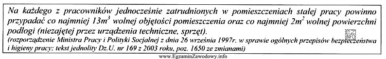 Na podstawie wyciągu z przepisów ustal wielkość wolnej 