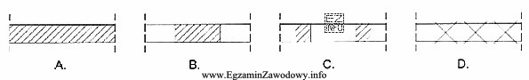 Na którym rysunku przedstawiono oznaczenie graficzne wypełnienia istnieją