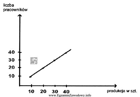 Na podstawie zamieszczonego wykresu określ wielkość produkcji wytworzonej 