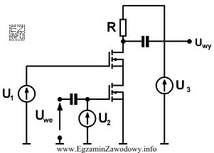 W jakim układzie pracuje dwustopniowy wzmacniacz, którego schemat 