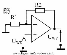 W układzie przedstawionym na schemacie napięcie wejściowe 