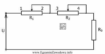 Przy jakich położeniach suwaków rezystorów R1 