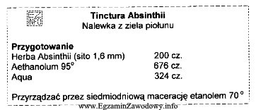 Na podstawie podanej monografii z FP IV oblicz, ile etanolu 70° 