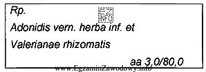 Jak prawidłowo wykonać zamieszczoną receptę?