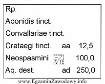 Jakie działanie ma mieszanka sporządzona według zał