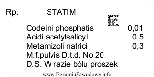 Termin wykonania leku recepturowego zgodnie z przedstawioną receptą, nie moż