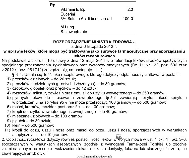 Ubezpieczony pacjent, zgodnie z rozporządzeniem ministra zdrowia, fragment któ