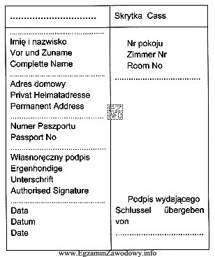 Przedstawiony wzór dokumentu to