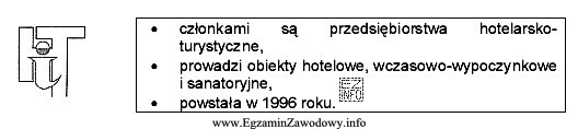 Na podstawie logo i przedstawionej w ramce charakterystyki określ 
