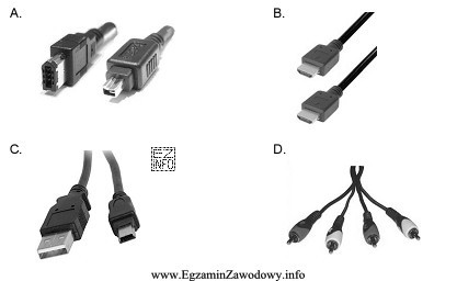 Do połączenia kamery cyfrowej posiadającej interfejs IEEE 1394 (