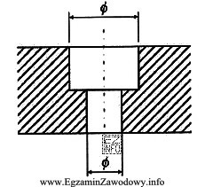 Do wykonania otworu przedstawionego na rysunku należy użyć
