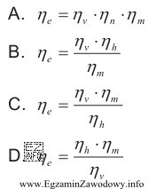 Który wzór określa sprawność całkowitą 