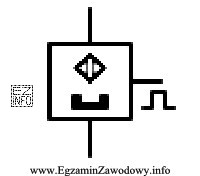 Przedstawiony symbol graficzny jest oznaczeniem czujnika