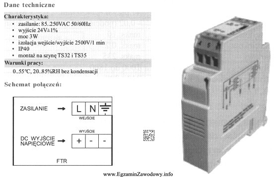 Element, którego fragment dokumentacji technicznej przedstawiony został powyżej, 