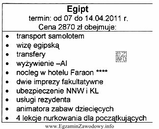 Jaki rodzaj produktu turystycznego opisano w ramce?