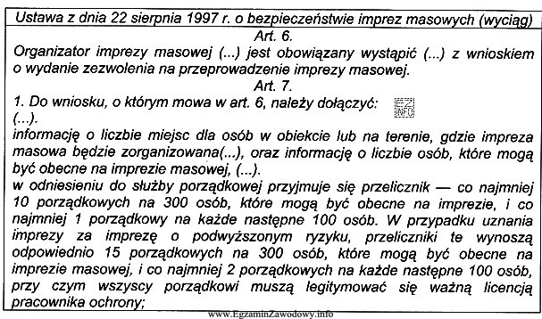 Na podstawie przytoczonego w ramce przepisu określ, jaką minimalną 