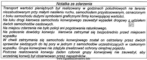 Dokonano napadu na samochód przewożący wartości pienięż