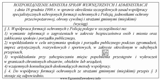 Na podstawie wyciągu z rozporządzenia określ, na 