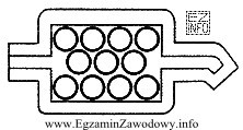 Zaświecenie na żółto lampki kontrolnej przedstawionej 