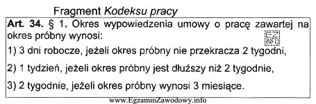 Pracodawca rozwiązuje z pracownikiem umowę o pracę zawartą na 2