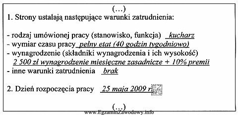 Jakie wynagrodzenie brutto otrzyma kucharz za miesiąc pracy, na 