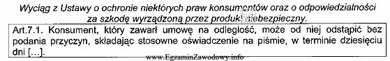 Na podstawie zamieszczonego przepisu wskaż sytuację, w której kupują