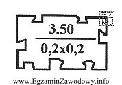 W pokazanym na rysunku oznaczeniu projektowanego kwietnika liczba 50 oznacza