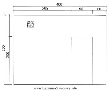 Na rysunku przedstawiono ścianę z otworem drzwiowym, przeznaczoną do 