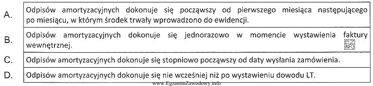 Który z zamieszczonych opisów dotyczy amortyzacji podatkowej?