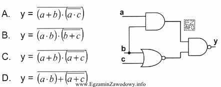 Którą funkcję logiczną realizuje układ przedstawiony na rysunku?