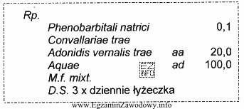 Oblicz dawkę dobową fenobarbitalu sodu, którą otrzyma pacjent, zaż