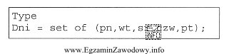 Przedstawiona deklaracja dotyczy typu