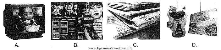 Który z zaprezentowanych środków reklamowych jest zaliczany najczęś