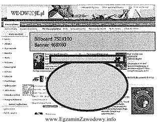 I Prezentowany przykład to nowoczesna forma banera internetowego, któ