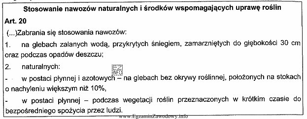 Na podstawie analizy fragmentów Ustawy o nawozach i nawoż