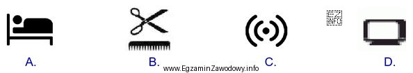 Które z podanych usług hotelu oznaczone piktogramem są ś