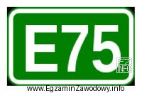 Którą drogę oznacza się przedstawionym znakiem?